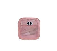 Candy Color Mesh Cosmetic Bag Cute Big Eyes Make Up Case Kawaii Makeup Pouch Portable Toiletry Storage(S5)