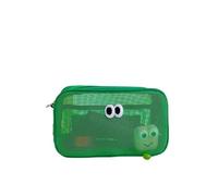 Candy Color Mesh Cosmetic Bag Cute Big Eyes Make Up Case Kawaii Makeup Pouch Portable Toiletry Storage for Daily or Travel to Keep Small Items(L1)