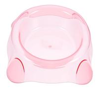 Candy Color PET Feeding Bowl, Pink ABS Single Bowl for Dogs and Cats | Easy to Store, Easy to Clean, Easy to Wash, Spill Prevention, Compact Basic Bowl Design