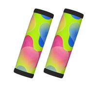Candy Color Print Handle Wraps 2 Pack with Contact Card for Suitcases Fridge Oven Car Door and Dumbbell