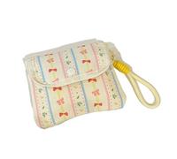 Candy Color Student Girl Makeup Case, Sweet Bow Strawberry Photocard Holder, Portable Keychain Coin Pouch, Cute Mini Storage Bag