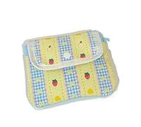 Candy Color Student Girl Makeup Case, Sweet Bow Strawberry Photocard Holder, Portable Keychain Coin Pouch, Cute Mini Storage Bag