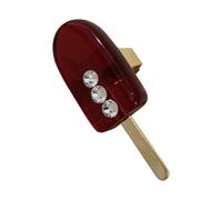 Candy Colored Acrylic Ice Cream Shaped Rings Fashion Jewelry Sweet Dessert Inspired Accessory for Women Girls Feeling Acrylic Ice Cream Hoop