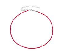 Candy Colored Beaded Necklace for Women Sweet Cool Acrylic Beach Clavicle Chain Party Ornament Gift Bohemia Bead Clavicle Chain Beach Necklace Jewelry