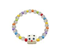 Candy Colored Crystal Beaded Bracelets Women Dopamine Monsters Crystal Bead Wristband Handchain Jewelry Everyday