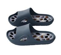 Candy Colored Foot Massage Mop New Home Thickened Bathroom Antislip Couple Cool Slippers for Men Size 15 Wide Mens Slippers (Dark Gray, 6)