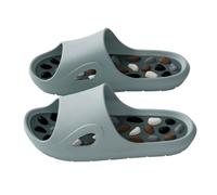 Candy Colored Foot Massage Mop New Home Thickened Bathroom Antislip Couple Cool Slippers for Men Size 15 Wide Mens Slippers (Grey, 6)