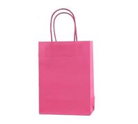 Candy Colorful Shopping Bags 10PCS Kraft Paper Gift Candy Bag Colored Hand-held Paper Bags Wedding Party Decoration Gift for Birthday Wedding Sweets(10PCS-Rose,16x12x6cm)