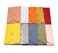 Candy Colors Kraft Paper Envelopes Heart Clasp Design DIY Post Card Holder for Wedding Birthday Thanksgiving Chrismas gifts Handmade Invitations