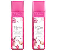 Candy Concentrated Laundry Fragrance 200ml 80 Washing Cycles - Long Lasting Perfume Fabric Conditioner Highly-Concentrated Formula Soft & Refreshed Compartment - Pack of 2