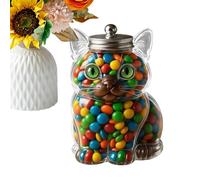 Candy Containers | Cute Animal-Shaped Snack Storage Jar | Airtight Kitchen Canister With Lid For Chocolate, Nuts, Fondant, Pet Treats, Coffee Pods | Dining Room & Living Room Storage