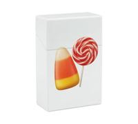 Candy Corn And Lollipop Funny Cigarette Case Stylish Cigarettes Holder Box Ideal Gifts for Men Women Smoker
