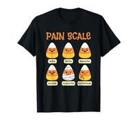 Candy Corn Pain Scale Funny Graphic Design T-Shirt