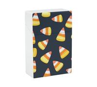 Candy Corn Pattern Cute Cigarette Case Smoking Box Pocket Holder Carrying Coin Pouch for Men Women