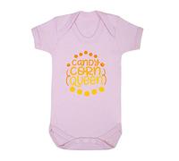 Candy Corn Queen Halloween Statement Baby Grow Vest, 3-6 Months, Pastel Pink