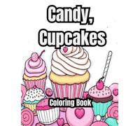 Candy, Cupcakes Coloring Book