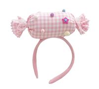 Candy Dademands Girl 20x18cm 3D Sweet Hair Band Colorful Fascinator Material with Flexible Comfort Fit Band | Decorative Candy Design for Suit