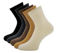 CANDY DATE Womens Thick Cotton Ankle Socks UK 4-7, 5 Pairs 3-Season Warm Socks, Buttery Soft Non-Slip Stay-Put Cuff for Ladies
