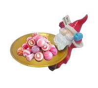 Candy Dish Christmas Bowl, Santa Figurine Tray for Treats and Snacks, Holiday Decoration for Desktop Living Room Bedroom Kitchen Providing Festive Display, Nuts and Seasonal Party Decor
