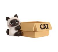 Candy Dish - Resin Cat Figurine, Key Ring Bowl, Perfect to Place on Entryway Table for Storing Keys and Jewelry | Cat Shaped Candy Dish/Bowl, Both as a Tray