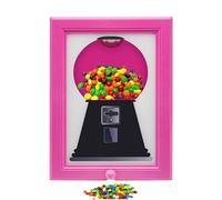 Candy Dispenser Frame | Candy Dispenser for Desk | Candy Dispenser Picture Frame for Table Counter Home Kitchen Birthday Blue/Pink/Yellow