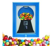 Candy Dispenser Picture Frame, Creative Stand on Table Gumball Machine in Frame, Hanging Candy F-rame for Kids, Wall Mounted Gumball Machine, Funny Sweet Dispenser M-achine Photo for C-Andy Lover