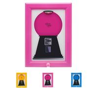 Candy Dispenser Picture Frame, Rare Vintage The Handy Candy Frame, Personalized Creative Candy Box Dispenser, Hang On Wall, Handy Fast Distribution Candies, Nuts, Dog & Cat Treats (Pink)