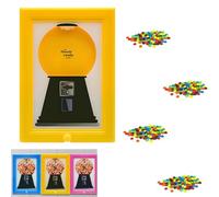 Candy Dispenser, Rare Vintage the Handy Candy Frame - Hanging Candies Machine Art, Mini Wall Mount Gumball Machine, Snack Spinner Picture Frame Display, Hang on Wall or Stand on Table (A)