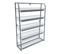 Candy Display Rack Front Counter Show Shelf for Cashiers Chewing Gum Store Display Holder for Drugstores Gray 50x15x67cm
