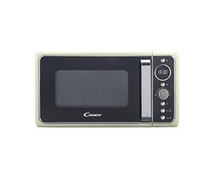 CANDY Divo Solo Microwave, 20 Litre, 700 W, Digital, Retro, 8 Programs, 6 Power levels, Speed Defrost, Timer, Cream