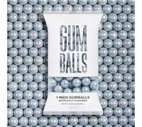 Candy Envy - Shimmer Silver 1 Inch Gumballs - 2lb Bag - Approximately 113 Gumballs Per Bag - North American Made & Kosher Certified