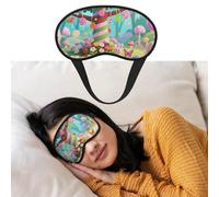 Candy Eye Masks for Sleep Soft Comfort Sleep Masks with Elastic Strap Adjustable Blackout Eye Shade Covers for Women Men Travel/Sleeping