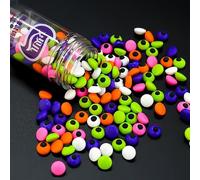 Candy Eyeballs Eyes Cake Cupcake Toppers Cookie Decorations Edible Dessert Sprinkles for Halloween Christmas Cake Cupcakes Decoration (Colorful small)