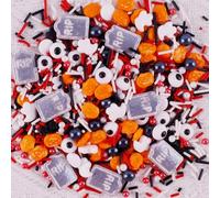 Candy Eyeballs Halloween Sprinkles Edible Eyes for Decorating Pumpkin Ghost Tombstones Sprinkle Candy Eyes Edible Eyeball Sprinkle Sugar Pearls Cake Decorations for Halloween Cupcakes Cookie 3.5 Oz