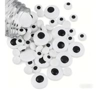 Candy Eyes Sprinkles for Cake Decorating Edible, Halloween Christmas Eyeball Sprinkles for Cookie Baking Ice Cream Cake Cupcake Toppings (2 Size Eyes)