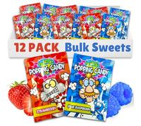 Candy Factory Popping Candy Pack of 12, Bulk Sweets for Party Bags, Sweet Packets, American Sweets, Sweets for Kids, Birthday Sweets, Party Sweets