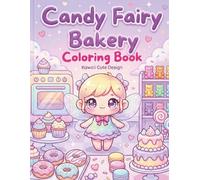 Candy Fairy Bakery Coloring Book for Kids Ages 2-7: 40 Sweet Kawaii Bakery Fairies Coloring Pages with Thick Lines for Toddlers and Young