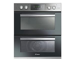 Candy FC7D405X 72cm Built Under Double Oven, Fan&Static Ovens, Easy clean enamel interior, Touch control and dial controls, Stainless Steel, One Size
