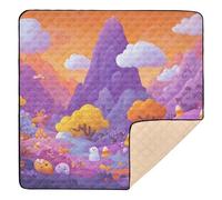 Candy - Filled Halloween Land Soft Thick Baby Gym & Activity Mat for Floor Water Resistant Infant Play Activity Mat for Newborns Babies Infants Toddlers, 50'' x 50''