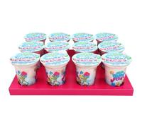 Candy Floss 20g eacg tub Great for Summer Parties and Children's Birthday Party Pack Light & Airy Cotton Candy in a Sealed Cup Vegan & Vegetarian (12)