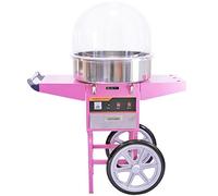 Candy Floss Machine Commercial Candy Floss Machine Commercial & Acrylic Dome, Pink, 67cm x 141cm x 52cm / KuKoo Commercial Candy Floss Maker