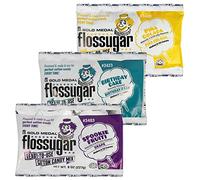 Candy Floss Sugar for Candy Floss Machine - Ready-Mixed 227g Cotton Candy Sugar - Grape, Birthday Cake & Pina Colada Flavoured Candy Floss Perfect for Parties - Sugar for Cotton Candy Machine (3 Pack)