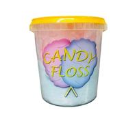 Candy Floss Tubs 6 x 50g | Pink Vanilla, Blue Raspberry or Mixed Flavours | 1 Litre Tubs | Soft Fluffy Cotton Candy | Party Sweets, Birthdays, Weddings & Events (6 x Blue Raspberry)