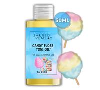 Candy Floss Yoni Oil. Potent, Hydrating & Moisturising Lotion. 100% Natural & Vegan. Balances pH, Freshens Scent with Vitamin E (50ml)