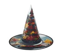 Candy Forest Halloween Witches Hats Witch Headbands Wizard Hat Costume Accessories Cosplay for Party Masquerade Foldable 2 PCS
