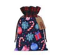 Candy Gift Snowflake Christmas Burlap Gift Bags With Drawstring And Tags - Tiny Small Gift Bags For Xmas Candy And Christmas Supplies, Christmas Drawstring Gift Bags 8.3×11.8in