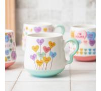 Candy Hearts Ceramic Mug 390ml Assorted Styles