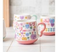 Candy Hearts Ceramic Mug 390ml Assorted Styles