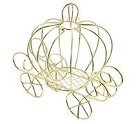 Candy Holder Candy Cart for Party Pumpkin Carriage Metal Carriage Candy Box for Wedding Birthday Party