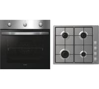 Candy Idea P CI27XCHW6LXS Built In Electric Single Oven and Gas Hob Pack - Stainless Steel - A+ Rated, Stainless Steel